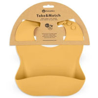 Bavețică Petite&Mars 706819 Baveta moale din silicon Take&Match Intense Ochre