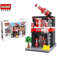 Конструктор Promstore 43899 Конструктор Hsanhe mini street Coca-Cola 21x15 x5cm 194дет.