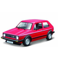 Машина Bburago 18-21089 Die-Cast 1:24 Volkswagen Golf Mk1 GTI 1979, rosie
