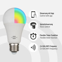 cumpără 9W E27 Bec LED inteligent SB 800 E27 (bec WiFi compatibil cu Amazon Alexa și Google Assistant, temporizator integrat, aplicație gratuită) brennenstuhl®Connect în Chișinău 