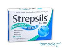 Strepsils® Mentol pastile 1,2 mg + 0,6 mg + 8 mg N12x2