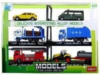Спецмашины 6шт, 16cm, металл