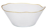 Салатница Promstore 52447 Salatiera din sticla 28cm Golden Rim