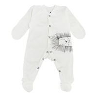 Детская одежда Minikin 242240362 Hedgehog Комбинезон молочный 1-3мес