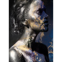 Декор Pereflex CA-13473 Canvas Silver 70x100cm (ST650) Blue&Gold (085347)