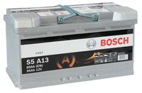 Bosch S5 AGM 12V 95Ah 850EN 353x175x190 -/+