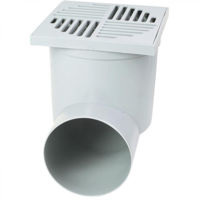 Душевой трап ZMM Maxpol 18440 Sifon de pardoseala PP D.110x90° orizontal (alb) (150x150x195mm) 2185