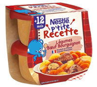 Legume cu carne de vita Burgundy Nestle (12+ luni) 2 x 200 g