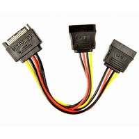 Cable SATA power splitter cable, 0.15 m, Cablexpert CC-SATAM2F-01