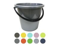 Galeata Jagiello 12l diferite culori, mâner negru, H28cm, plastic