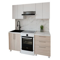 Мебель для кухни Smartex (30045) K2 180сm Alb+Stejar Deschis