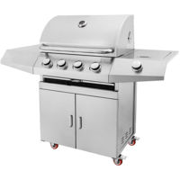 Мангал ArtFlame ERC401R pe gaz din otel inoxidabil