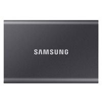 2.0TB (USB3.2/Type-C) Samsung Portable SSD T7 , Grey (85x57x8mm, 58g, R/W:1050/1000MB/s)