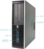 HP Elite 6200 SFF Intel® Core™ i3-2100  3.1 Ghz, 4GB DDR3, HDD 250GB, DVD