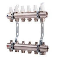 Set distribuitor MPN Colector distribuitor din inox, 1" cu 5 circ. Ø3/4"
