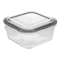 Контейнер для хранения пищи Axentia 137265 Vas din sticla 500ml cu capac din silicon