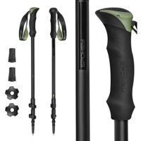 Треккинговые палки Spokey 945416 Trail Black/Green, для скандинавской ходьбы