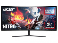 34.0" ACER VA LED Nitro EI342CKRP Curved Black (1ms, 80M:1, 21:9, 400cd, 3440x1440, 144Hz, 178°/178°, 2xHDMI, 2xDisplayPort, Curvature 1800R, FreeSync Premium Pro, VESA DisplayHDR 400, Speakers 2 x 2W, Audio Line-out, VESA) [UM.CE2EE.P02]