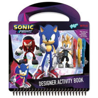 Набор для творчества Totum TT280519 Sonic, Set cu șabloane, autocolante, foi de joc, pixuri, 61857