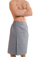 Килт-юбка мужская для бани и сауны-вафельная