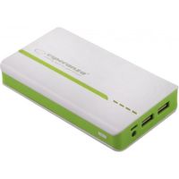 Аккумулятор внешний USB (Powerbank) Esperanza EMP107WG 11000mAh, White/Green