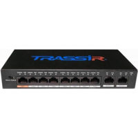 Switch/Коммутатор Trassir TR-PFS3009-96-8POE 8+1ports