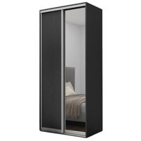 Шкаф Nex Home Dulap cu uși glisante, 100x60x220cm, 1xOglinda + 1xPAL, Antracit