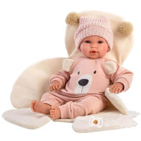 Кукла Llorens 63644 Recien Nacida Llorona 36 cm Osito Rosa