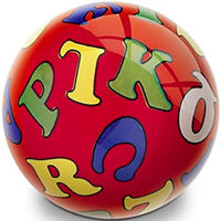Minge Mondo 6384  Alphabet & Numbers ø 14 cm