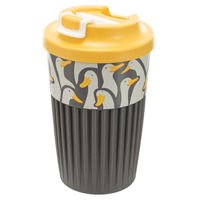 Cană termos Excellent Houseware 55034 Pahar ToGol cu clapeta Phibo 450m, Gaste, reliefat