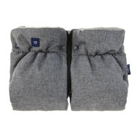 Аксессуар для колясок Zaffiro Муфта wool premium 38 x 26 cm Grey wool premium + melange grey