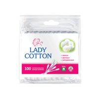 Beţişoare cu vată Lady Cotton, 100 buc.