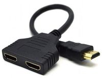 Cable HDMI  Passive dual port cable, Black, Cablexpert, DSP-2PH4-04