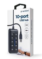 USB 2.0 Hub 10-port Gembird "UHB-U2P10P-01", Black