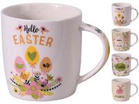 Cana 370ml "Hello Easter", 4 modele, portelan