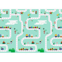Игровой комплекс для детей miscellaneous Covoras de joaca pentru copii Road/Panda 150x200cm