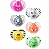 Tommee Tippee пустышка силиконовая Fun, 6-18 мес. 2 шт