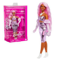 Кукла Barbie HYV25 Păpușa Barbie Fashionistă în rochie roz lucioasă