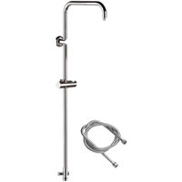 Panou de duș Remer 330A telescopic cu suport cu furtun de dus L=1.5 m, crom