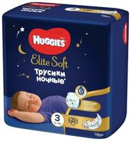 Подгузники трусики ночные Huggies Elite soft 3 (6-11 кг) 23 шт