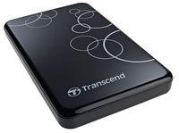 1.0TB (USB3.0) 2.5" Transcend "StoreJet 25A3", Black, Anti-Shock, One Touch Backup