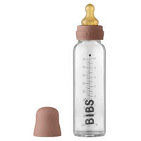 Поильник BIBS 5014247 Biberon din sticla anticolici Woodchuck cu tetina din latex 0+ luni, 225 ml