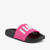 Детские тапочки COQUI 6383 Black/Fuchsia love
