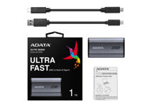 1.0TB ADATA Portable Elite SSD SE880 Titanium, USB-C 3.2 (64.8x35x12.3mm, 31g, R/W:2000/2000MB/s)
