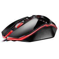 Gaming Mouse SVEN RX-200, Optical 800-1600 dpi, 4 buttons, Ambidextrous, Backlight, Black,USB