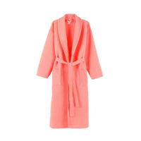 Halat de baie waffle Dame coral S /31