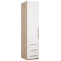 Шкаф Mobildor-Lux Smart-Home (0,40x0,56x2,0H м) с полками и ящиками Sonoma/Белый