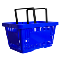 cumpără Coș din plastic  , 22l (2 mânere din plastic) , cu spatiu pentru logo, albastru în Chișinău
