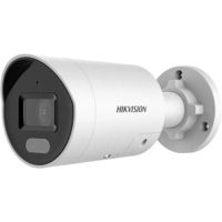 купить 4 МПx POE 2.8mm ColorVu Стробоскопический свет и звуковое предупреждение Стационарная мини-камера Bullet Network DS-2CD2047G2-LU/SL в Кишинёве 