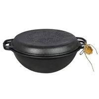 Казан Rishtan Uzbec WOK 8L cu capac, fonta